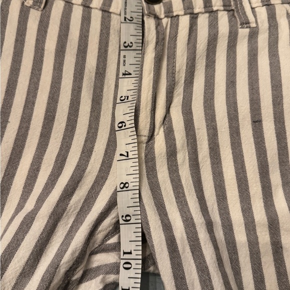 O’Neill | striped boho cream grey gray cotton pants Sz 7 - Picture 7 of 10